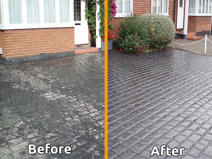 Pressure Washed Driveway